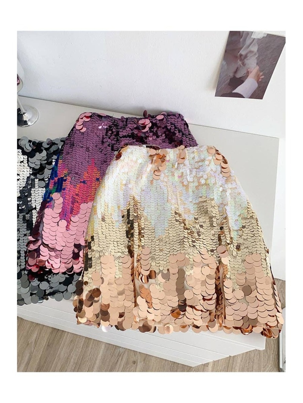 Sequin Night-Out Mini Skirt
